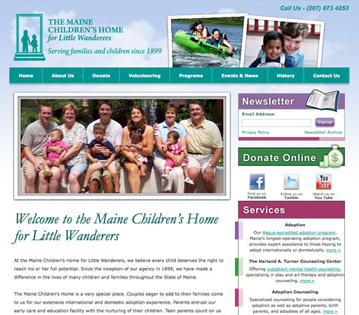 The Maine Children's Home Website
